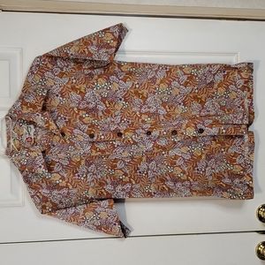 The Hawaiian Original orange tan size S Hawaii shirt